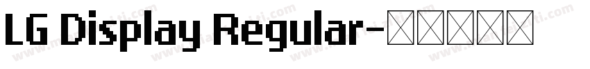 LG Display Regular字体转换